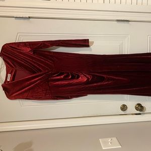 Velvet Maternity Dress